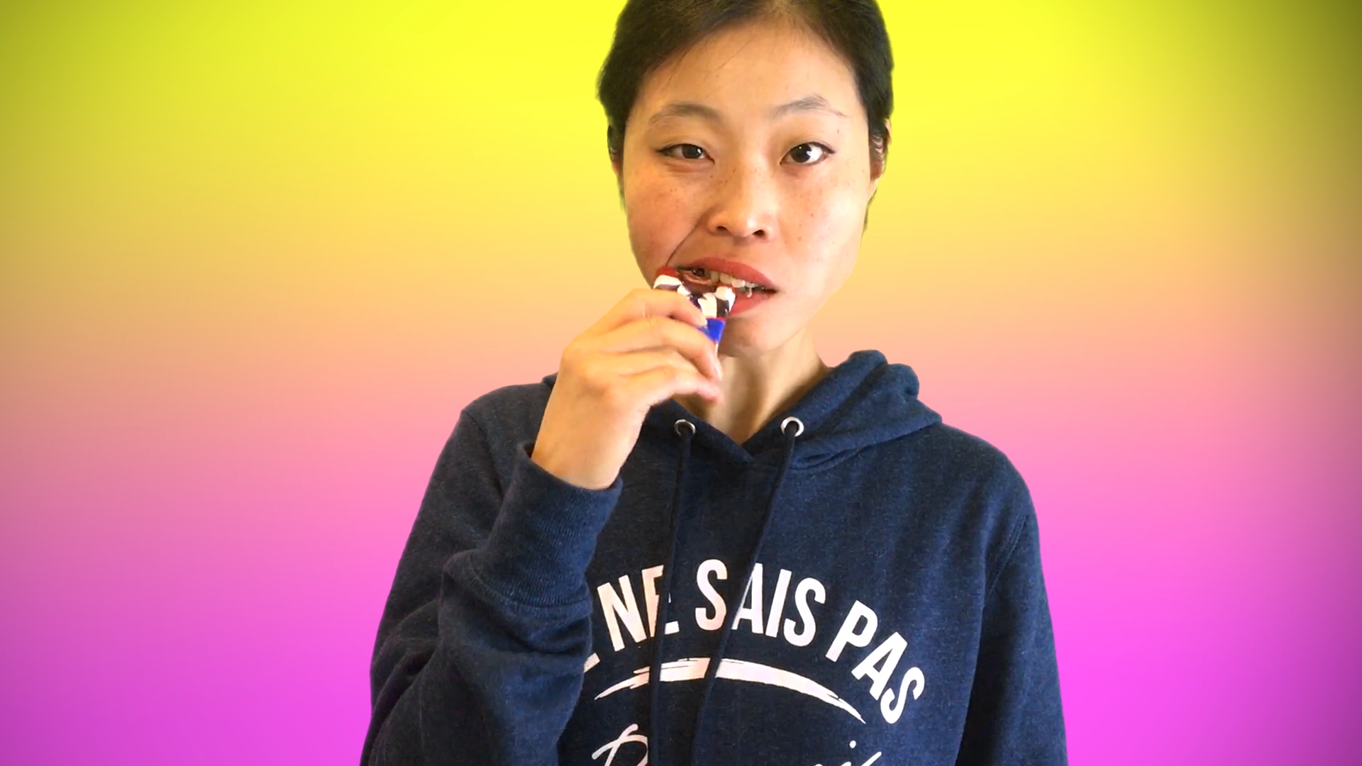 How to eat a bar of milk chocolate